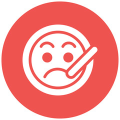Face with Thermometer Icon