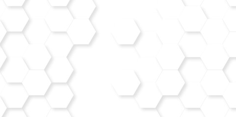 Abstract emboss white Hexagonal Background. Luxury White Pattern. Vector Futuristic minimal honeycomb mosaic white background. geometric mesh cell texture. modern futuristic wallpaper.