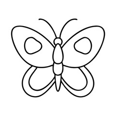 butterfly icon, butterfly line art - simple line art of butterfly, perfect for butterfly logos and icons