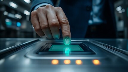 Finger scanning biometric access