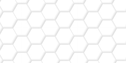 White Hexagonal Background. Luxury White Pattern. Vector Illustration. 3D Futuristic abstract honeycomb mosaic white background. geometric mesh cell texture. modern futuristic wallpaper.	

