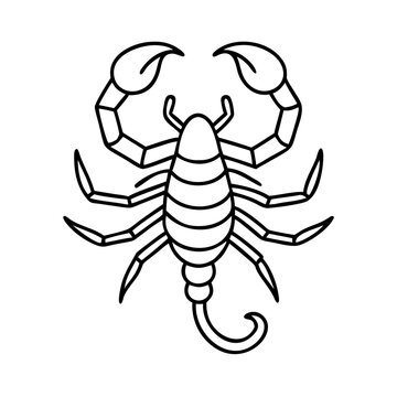 recommend clip art: scorpion icon, scorpion line art - simple line art of scorpion, perfect for scorpion logos and icons