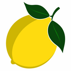 lemon with leaves