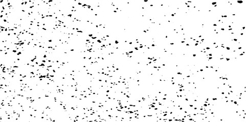 Distress urban overlay spotted concrete grain surface grainy noise rust wall grunge black splatter and white background. damaged chalk crack rough ink wall texture.	