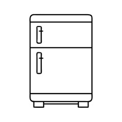 refrigerator icon, refrigerator line art - simple line art of refrigerator, perfect for refrigerator logos and icons