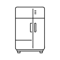 refrigerator icon, refrigerator line art - simple line art of refrigerator, perfect for refrigerator logos and icons