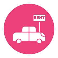 Rent Car Icon