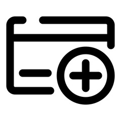 Obraz premium medical dashed line icon