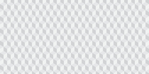 Minimal abstract white and gray background cubes vector art. Geometric tiles and mosaic creative stylish seamless pattern block cube background. minimal hexagon Cubes mosaic shape vector design