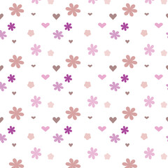 Flower pattern white background design 
