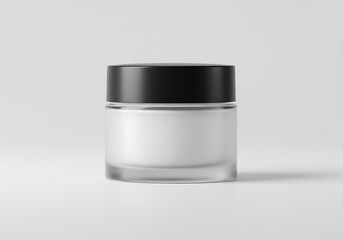 Cosmetic cream jar mockup blank skincare product container packaging design