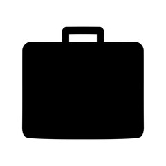 Briefcase icon on white background. Vector illustration.