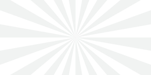 Abstract white and gray retro with sunburst pattern design. Vintage sunrays illustration swirl grunge spiral line. sun beam vector banner design and comic burst gradient concept pattern.