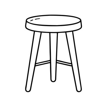 recommend clip art: stool icon, stool line art - simple line art of stool, perfect for stool logos and icons