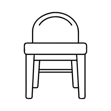 recommend clip art: vanity stool icon, vanity stool line art - simple line art of vanity stool, perfect for vanity stool logos and icons