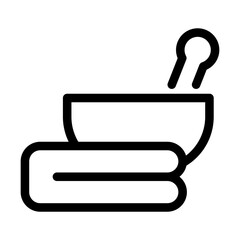 Hotel Services and Facilities. Spa vector icon illustration