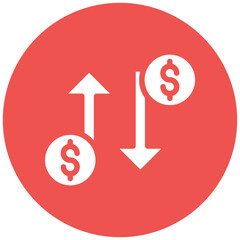 Fluctuate Vector Icon