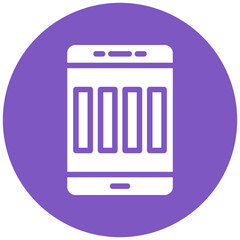 Signal Cellular 4 Bar Vector Icon