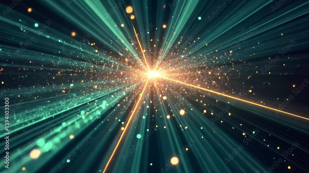 Poster dynamic abstract glow with science rays creating a motion background in digital art, abstract glow s