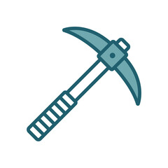 pickaxe icon vector design template simple and clean