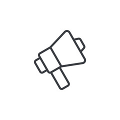 Social media advertising line icon