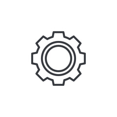 Settings gear line icon