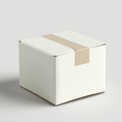 Fototapeta premium white box on white background