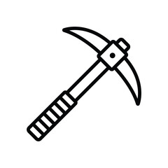 pickaxe icon vector design template simple and clean