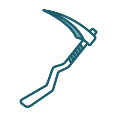 scythe icon vector design template simple and clean