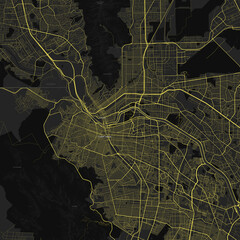 El Paso, Texas, United States Road Map 