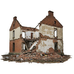 Ruined House, Derelict Building, Brick Ruins