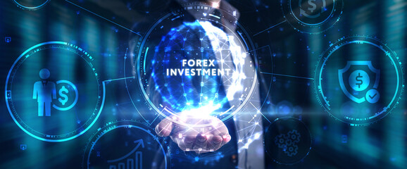 Online trading, Forex, Investment and financial market concept.