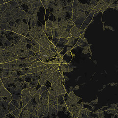 Boston, Massachusetts, United States Road Map 