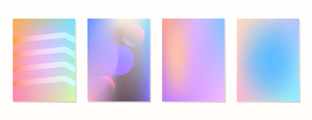 SET GRADIENT MESH FLUID BLURRED COLOR . POSTER BACKGORUND DESIGN WITH COPY SPACE AREA VECTOR TEMPLATE GOOD FOR POSTER, WALLPAPER, COVER, FRAME, FLYER, SOCIAL MEDIA 