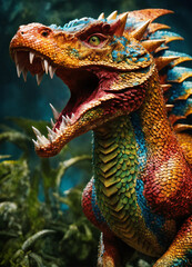 Obraz premium chinese dragon statue