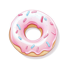 Donuts on transparent background