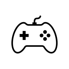 The Best Gamepad Icon Vector. Gaming Controller Vector Icon in line style design. Symbol of Game Console Vector illustration.