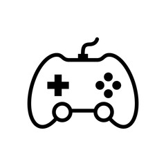 The Best Gamepad Icon Vector. Gaming Controller Vector Icon in line style design. Symbol of Game Console Vector illustration.