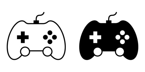 The Best Gamepad Icon Vector Set. Gaming Controller Vector Icon in line style design. Symbol of Game Console. Vector illustration. © mytour