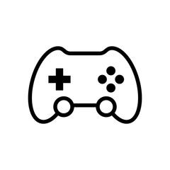 The Best Gamepad Icon Vector. Gaming Controller Vector Icon in line style design. Symbol of Game Console Vector illustration.