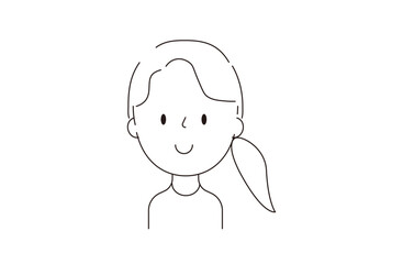 シンプルな女性