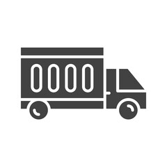 Delivery Truck icon vector image. Suitable for mobile apps, web apps and print media.