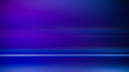 Blue lights gradient studio room, abstract background pattern, walls and floor reflect neon lights, dark tones and feel speed of digital technology connected blue light background. Future technology