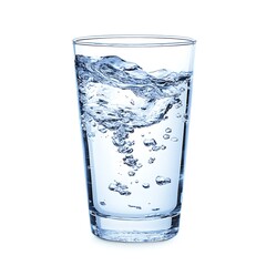 Water isolated on white background