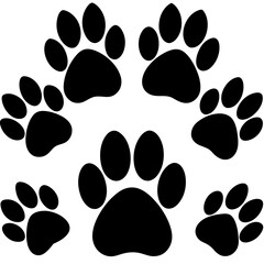 Various Animal Paw Print Vector Collection