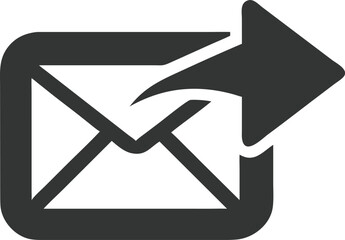 Envelope Send Icon on Transparent Background Communication Design