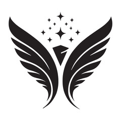 Design a sleek, modern logo with a symbol of wings symbolizing endless possibilities and hope.