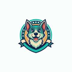 Pet logo design for pet shop vector 