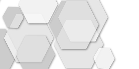 Elegant 3D grey Light Geometric Technology Structure with Polygonal Honeycomb Details, Abstract Visuals, and Luxury Pattern Design Elements for a Contemporary High-Tech Background