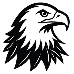 Majestic Eagle Head Vector Graphic Bold Symbol Of Freedom And Power.